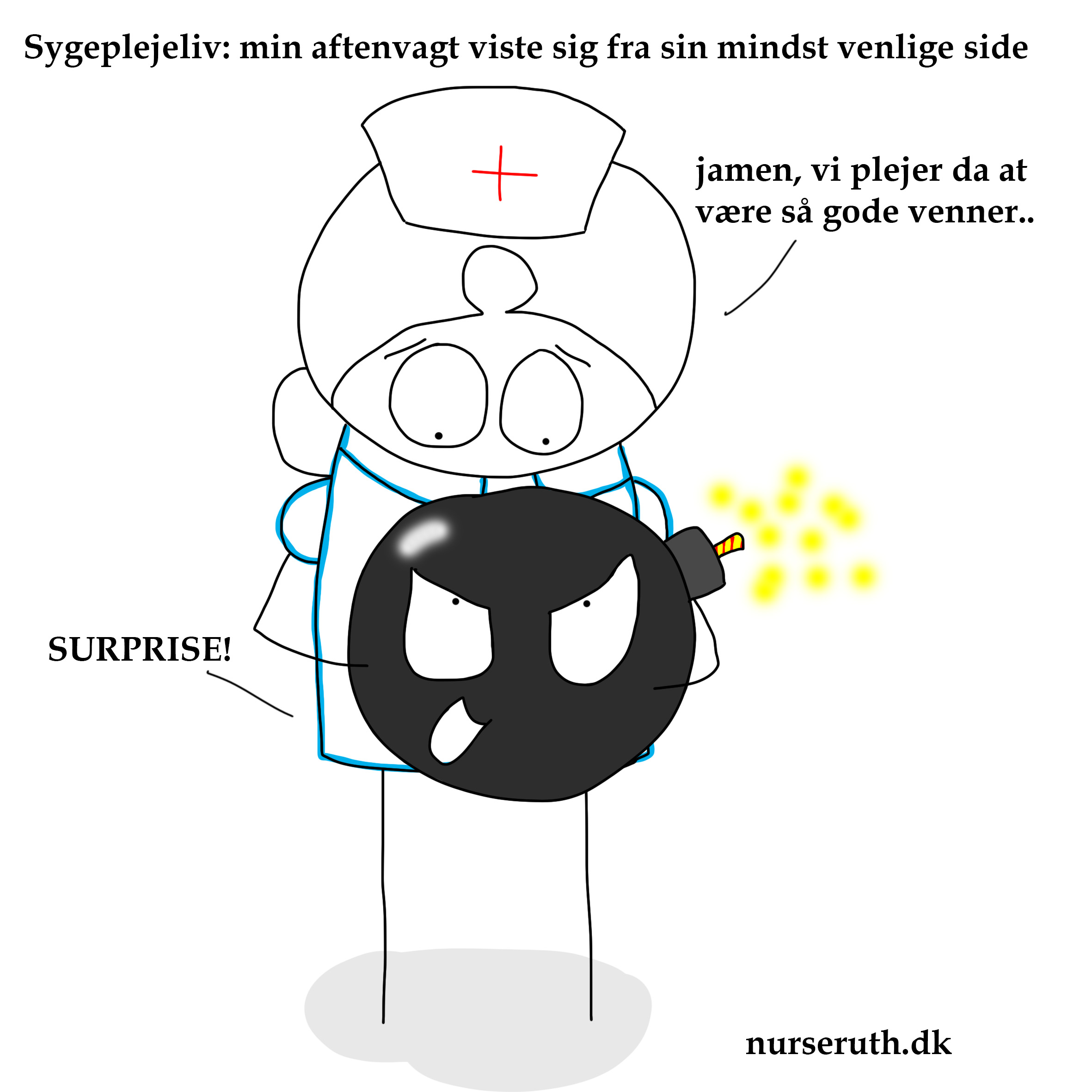 You are currently viewing Egentlig er jeg rigtig glad for aftenvagter. Satser på at vi atter er på god fod i aften. (Alle kan da ikke skulle have nyt KAD to dage i træk.) Wish me luck!