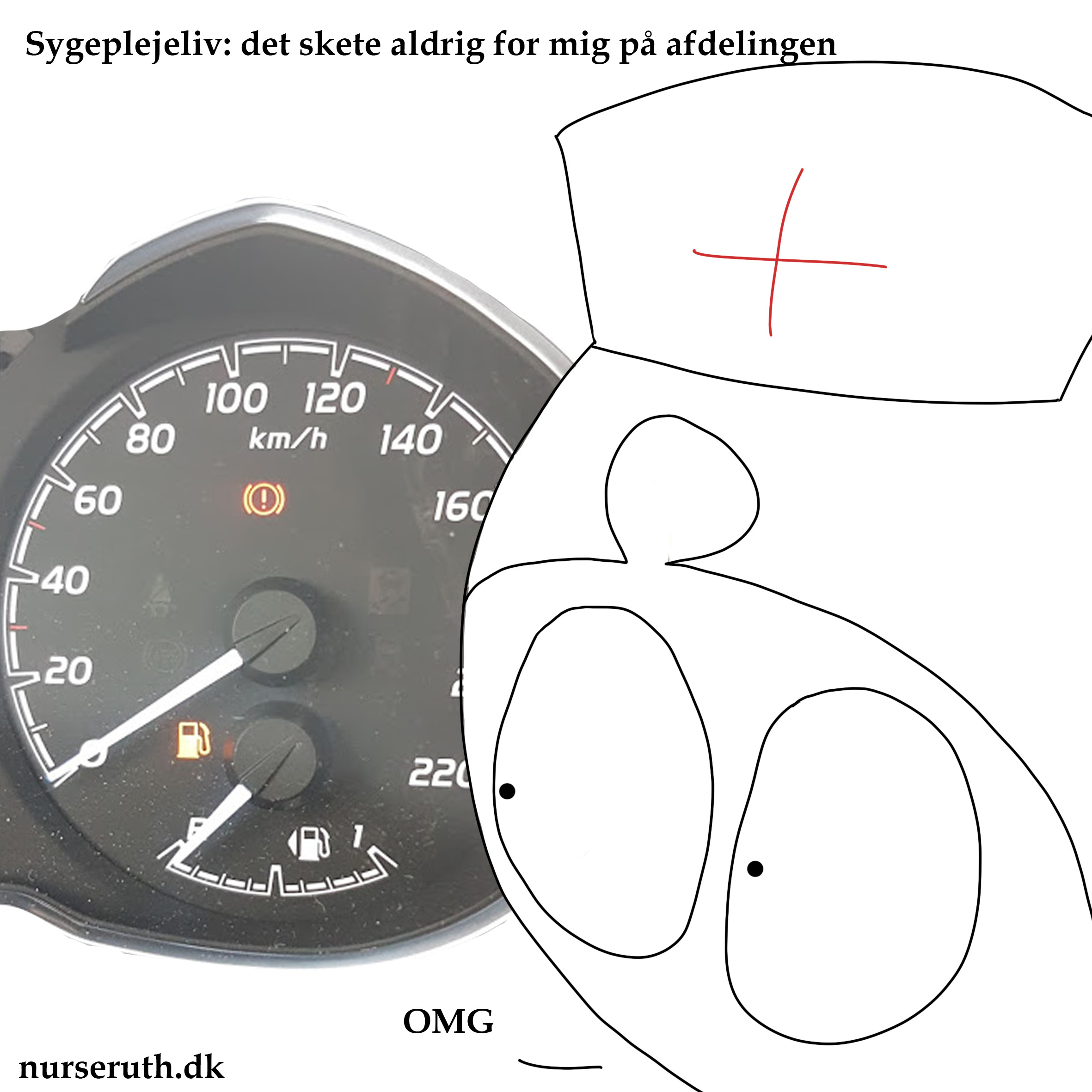 You are currently viewing Melder jeg nåede til tankstationen uden problemer. Svedte dog lige kort, da jeg opdagede mit nye sygeplejeproblem laaaangt ude på Lars Tynd**ids mark. Mine søde dejlige kolleger havde haft en ultra hård dagvagt, og det var vist mig, som glemte det sidste gang. Nu kaffe inden aftenvagt. Held og lykke til alle jer andre, som også møder ind i fredagsaftenvagt.