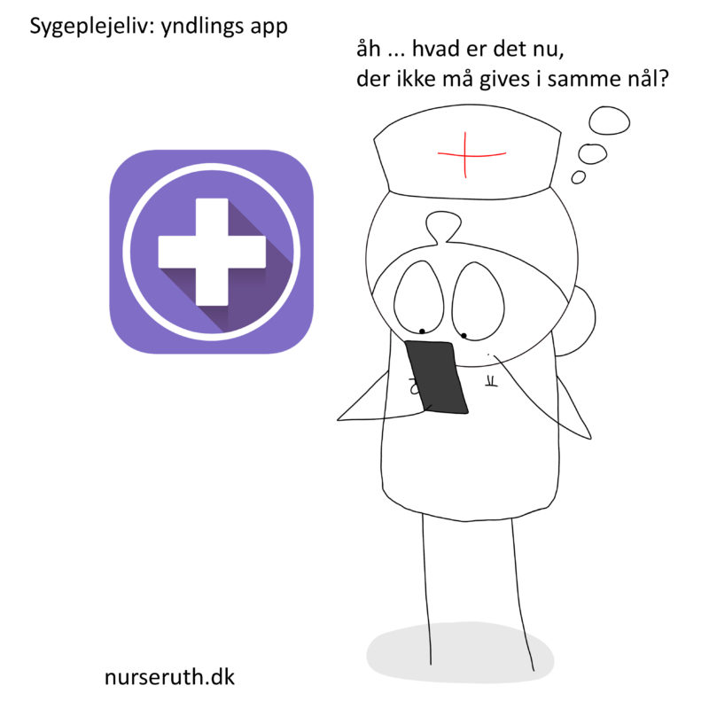 Read more about the article Hvilken app bruger du mest på arbejde? Palliations appen er jeg ret glad for … (P.S. Det er morfin og serenase, der ikke må gives i samme nål.)